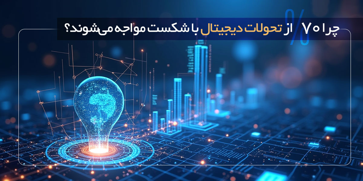 چرا 70% از تحولات دیجیتال با شکست مواجه می‌شوند؟